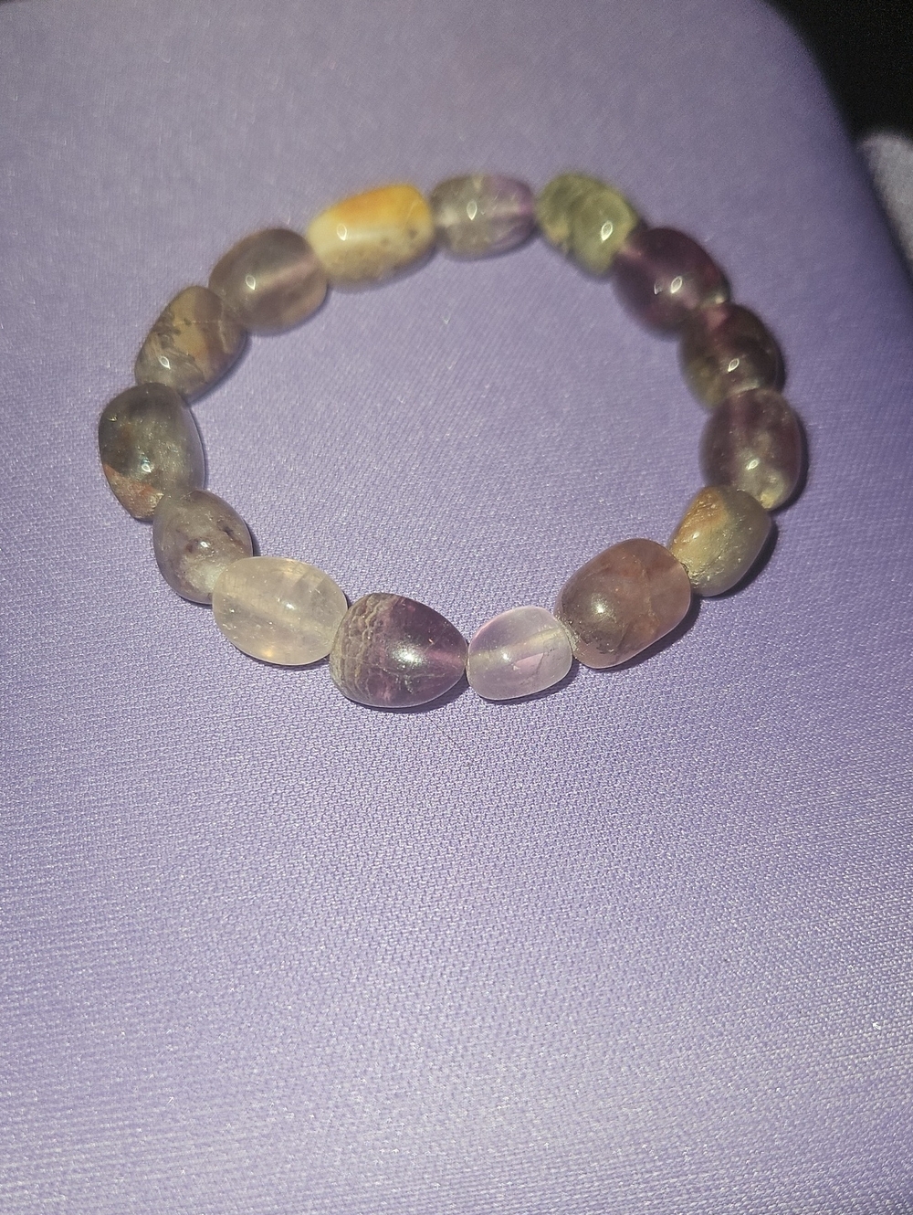 Amethyst Large Stone Bracelet